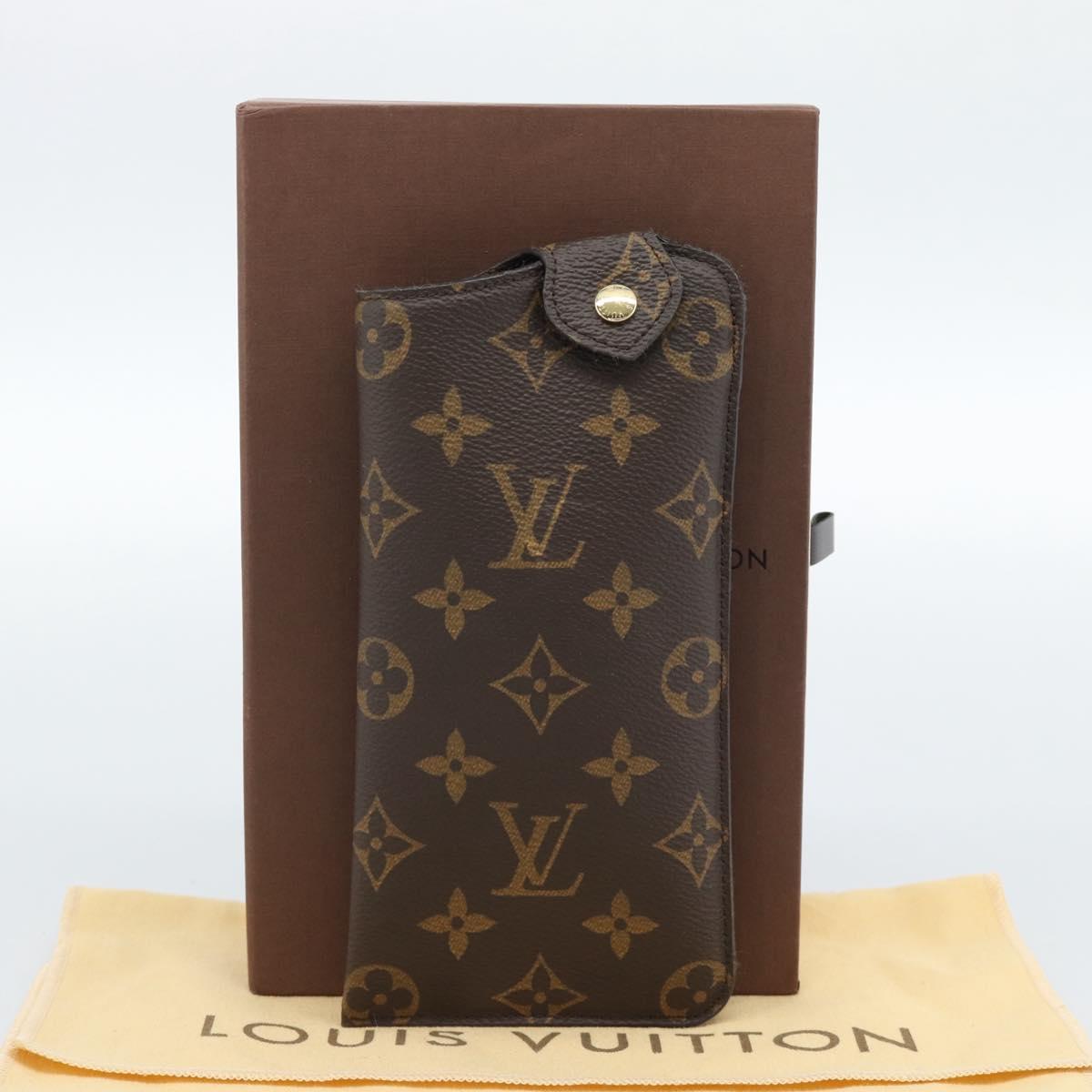 LOUIS VUITTON Monogram Etui Lunet GM Glasses Case LV Auth 184251M