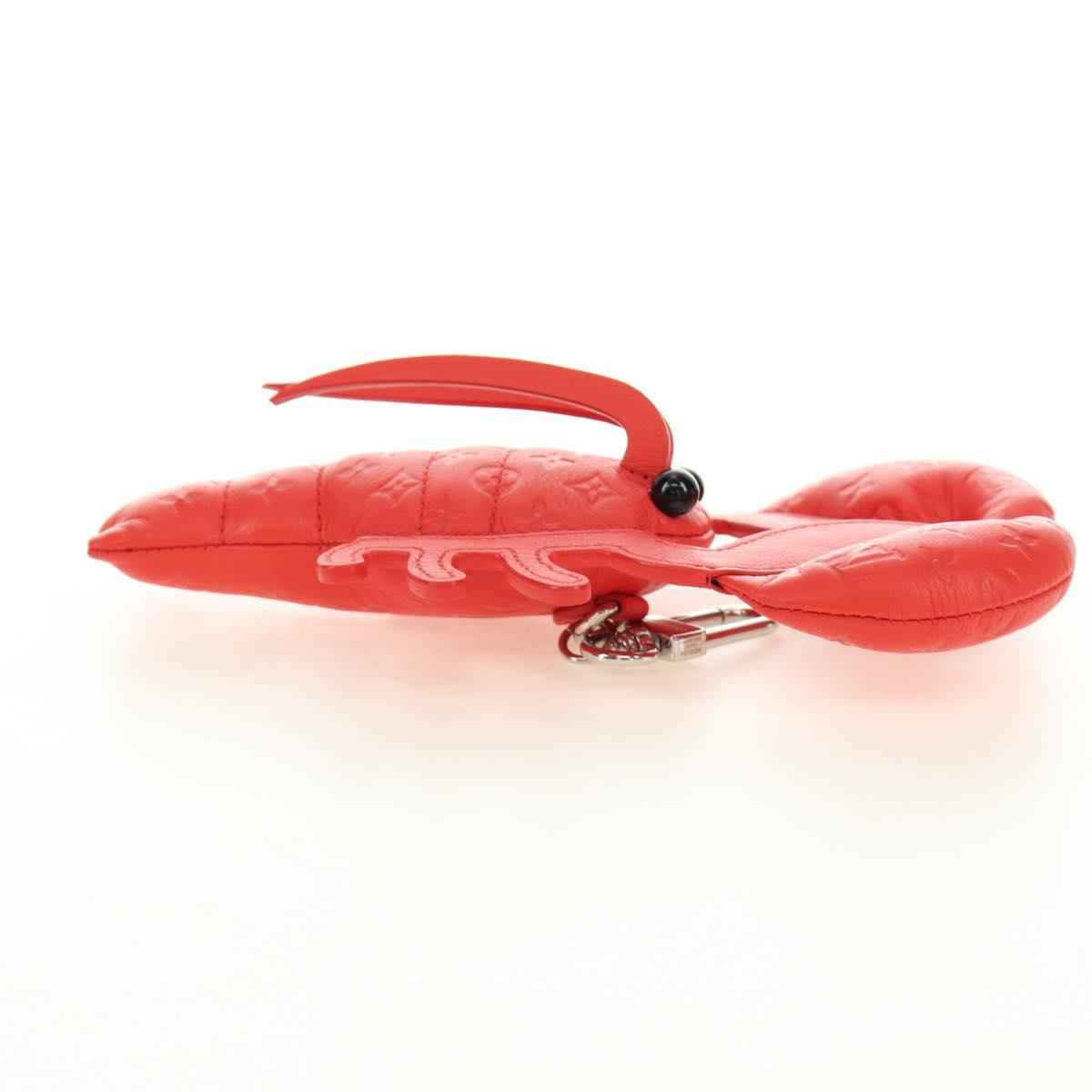 LOUIS VUITTON Monogram Lobster Bag Charm Bag Charm Red M03134 LV Auth 184260SM