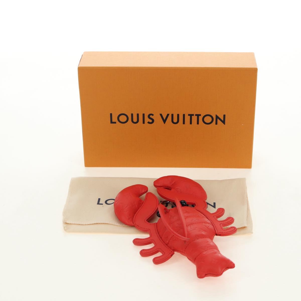 LOUIS VUITTON Monogram Lobster Bag Charm Bag Charm Red M03134 LV Auth 184260SM