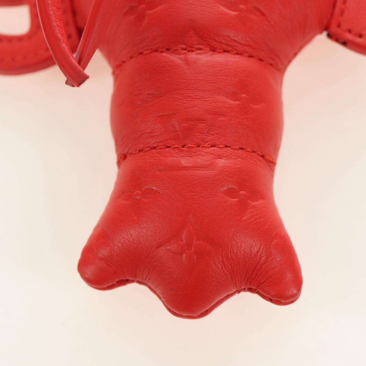 LOUIS VUITTON Monogram Lobster Bag Charm Bag Charm Red M03134 LV Auth 184260SM