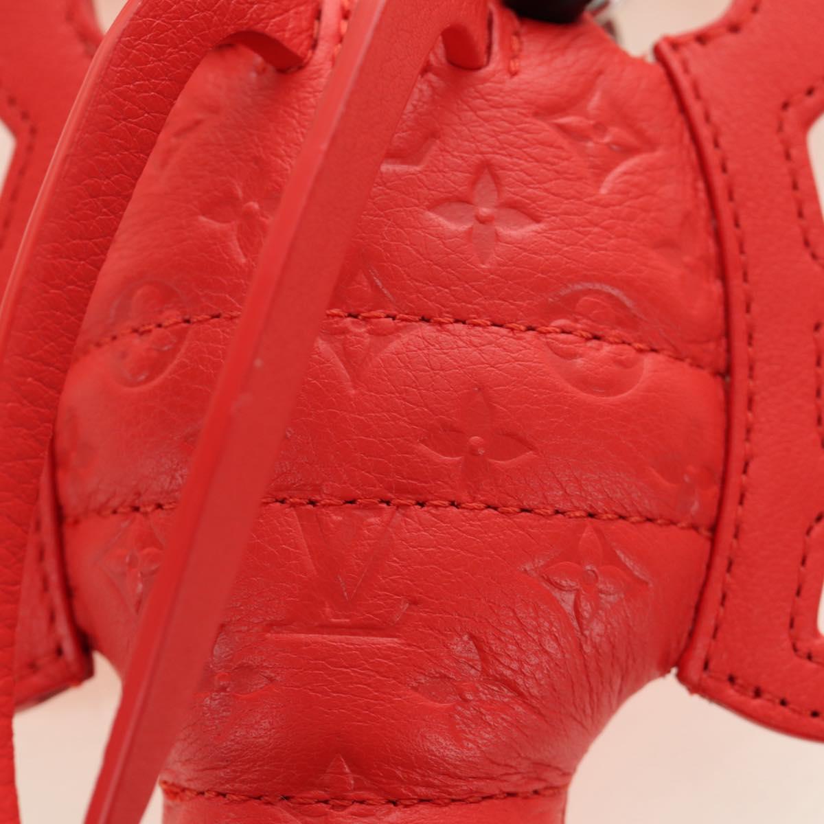 LOUIS VUITTON Monogram Lobster Bag Charm Bag Charm Red M03134 LV Auth 184260SM