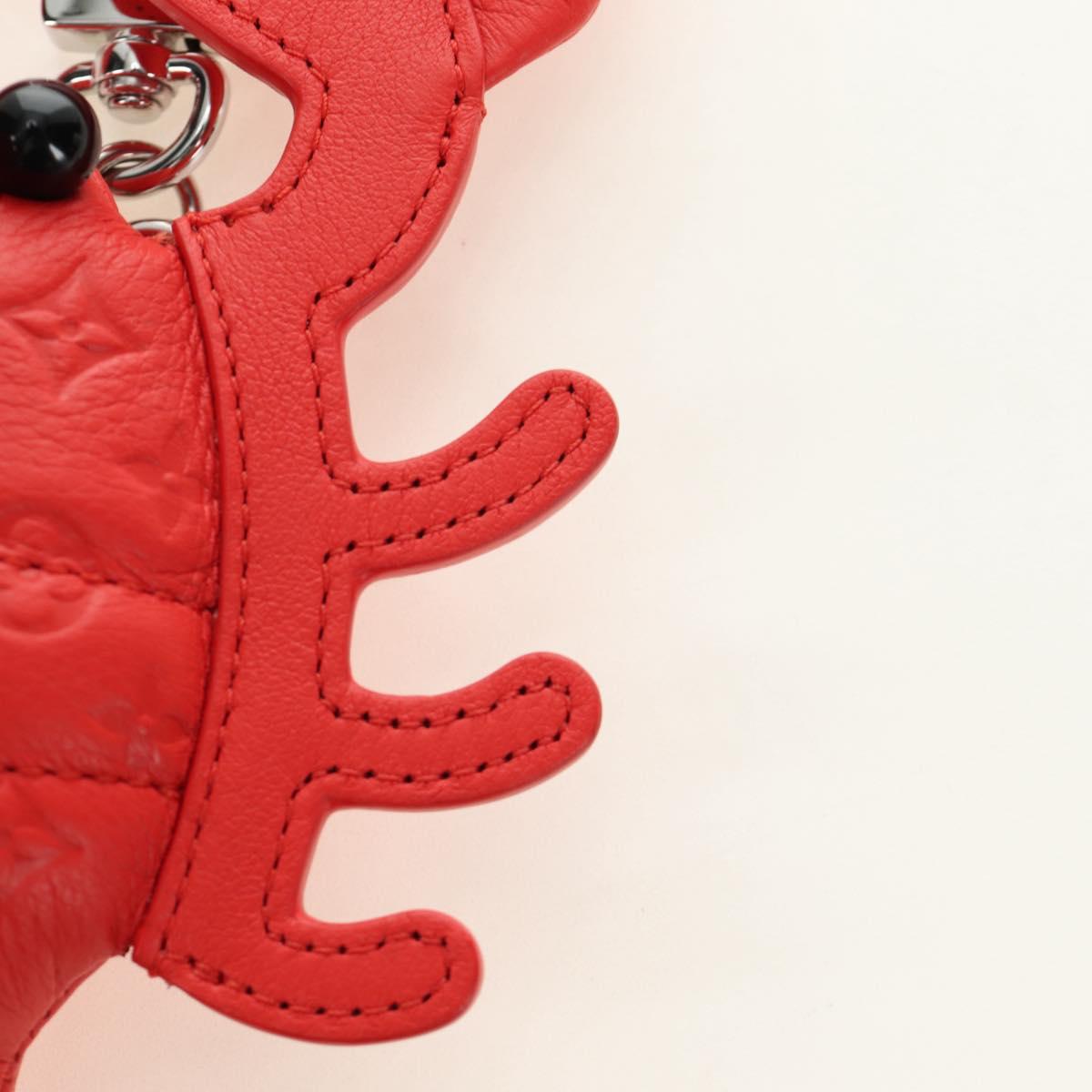 LOUIS VUITTON Monogram Lobster Bag Charm Bag Charm Red M03134 LV Auth 184260SM