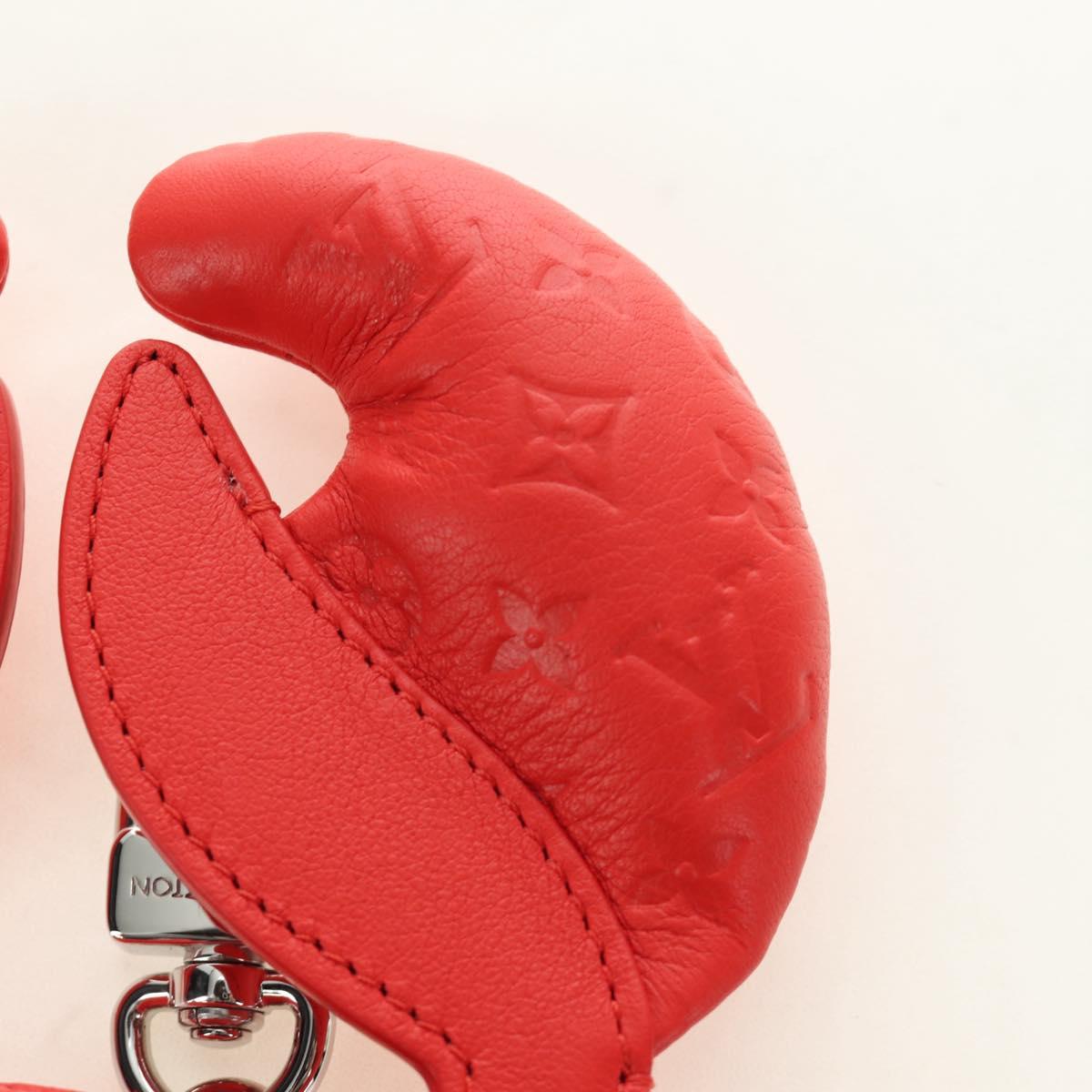 LOUIS VUITTON Monogram Lobster Bag Charm Bag Charm Red M03134 LV Auth 184260SM
