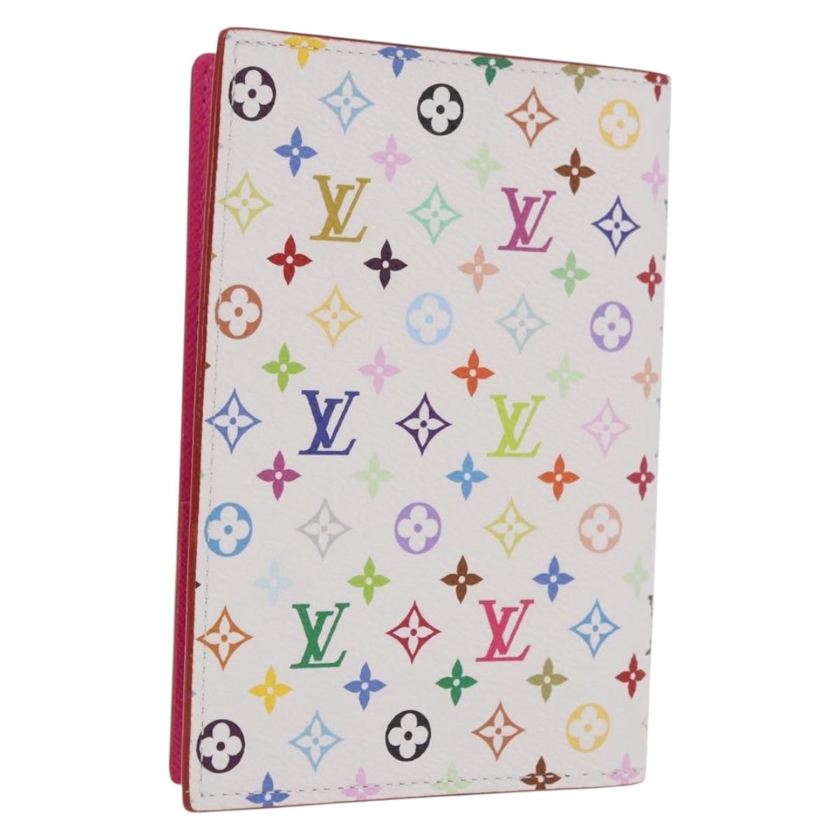 LOUIS VUITTON Multicolor Couverture Passport Case White M14178 Auth 184263SAM