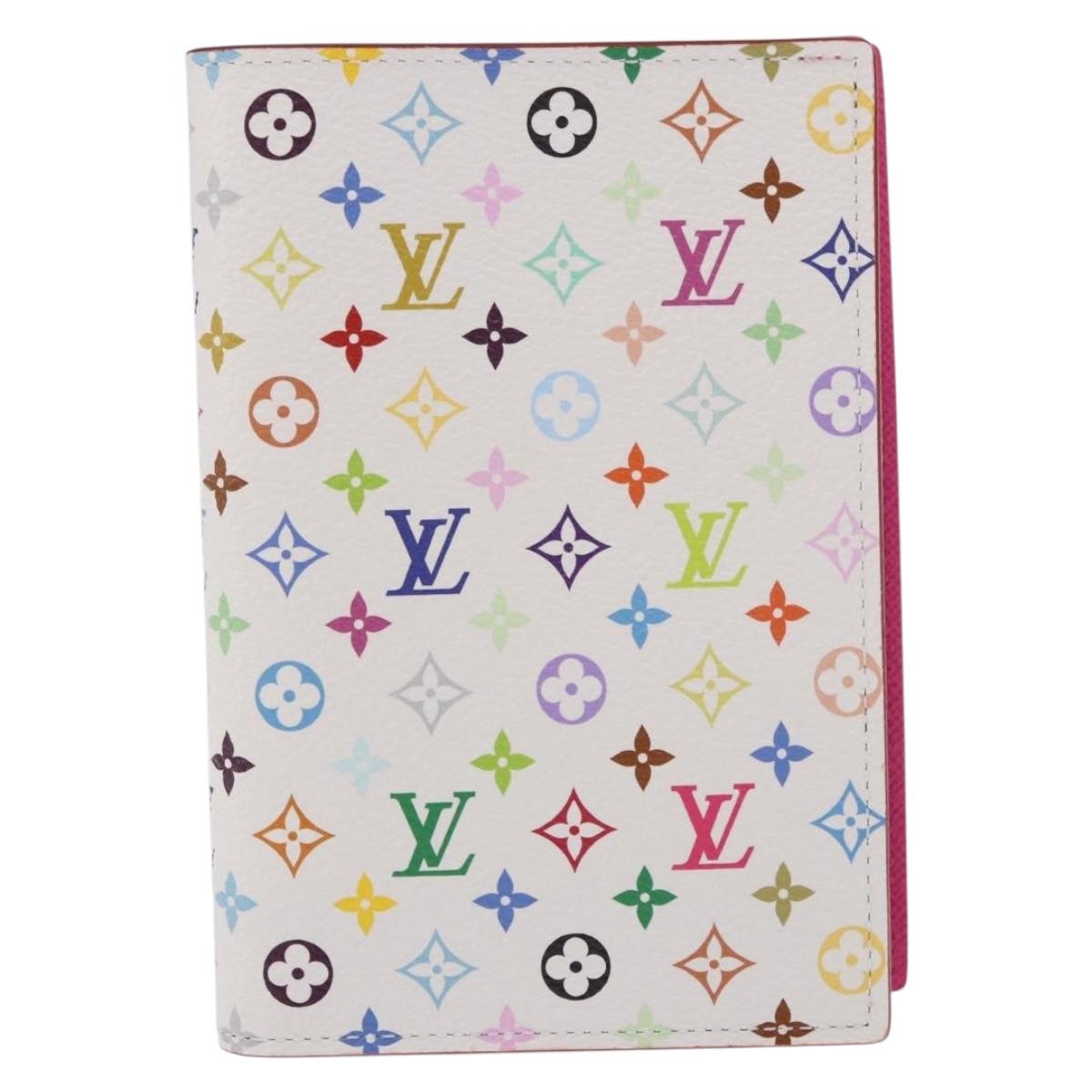 LOUIS VUITTON Multicolor Couverture Passport Case White M14178 Auth 184263SAM