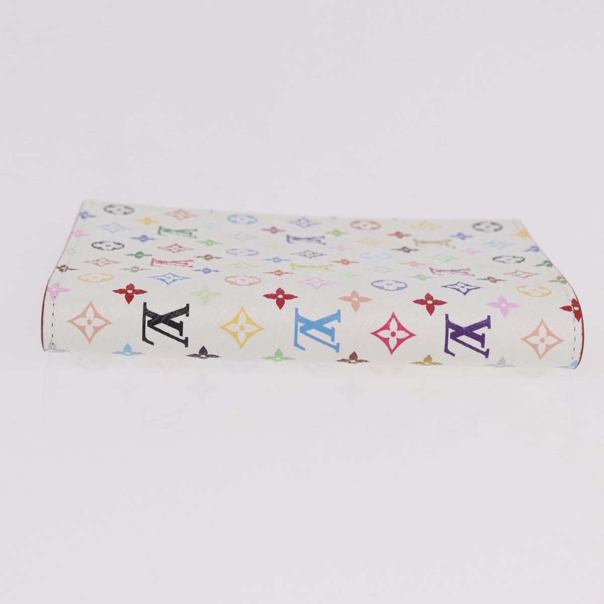 LOUIS VUITTON Multicolor Couverture Passport Case White M14178 Auth 184263SAM