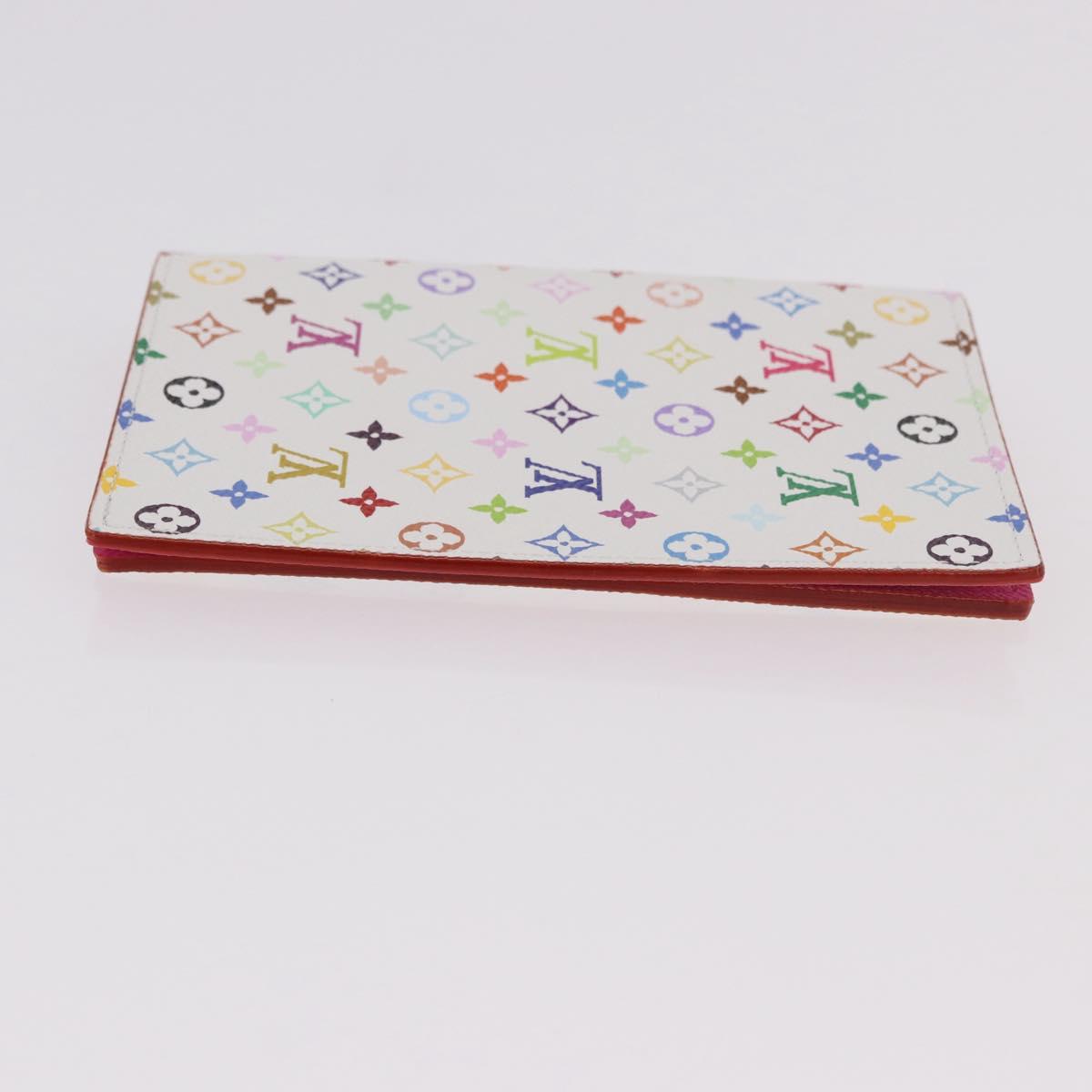 LOUIS VUITTON Multicolor Couverture Passport Case White M14178 Auth 184263SAM