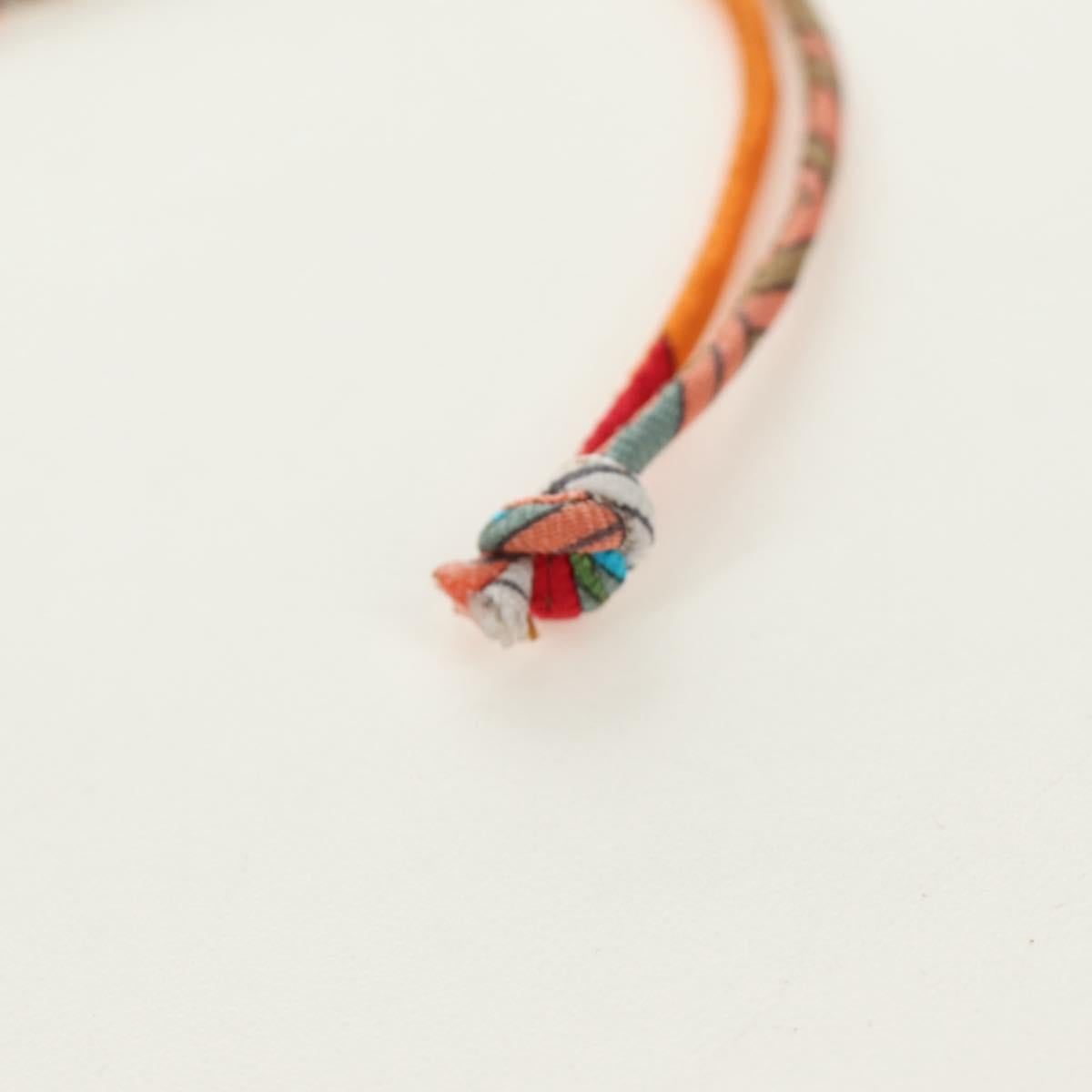 HERMES Petit H Charm Horse Bag Charm Leather Orange Auth 184264M