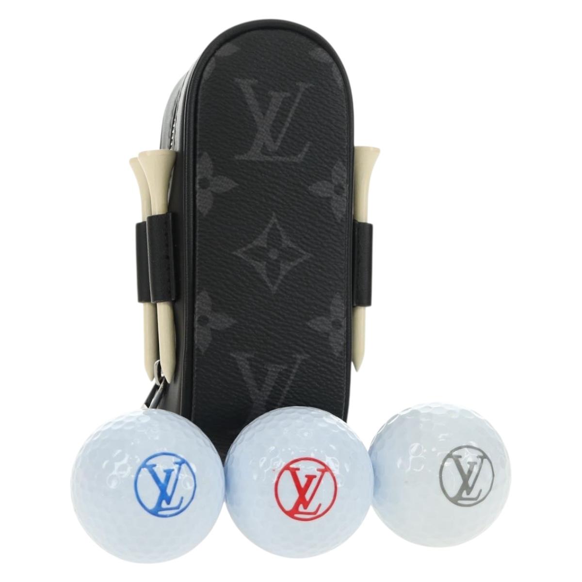 LOUIS VUITTON Monogram Eclipse Set Golf andrews Bag Charm GI0344 LV Auth 184267M