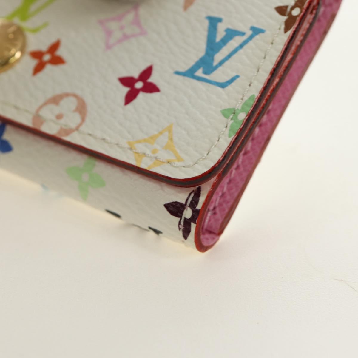 LOUIS VUITTON Monogram Multicolor Multicles 4 Key Case White M93731 Auth 184273M