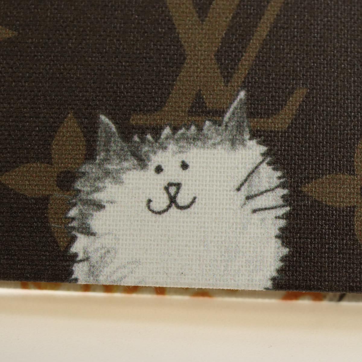 LOUIS VUITTON Catgram Notebook Jane PM Note Cover GI1389 LV Auth 184276M