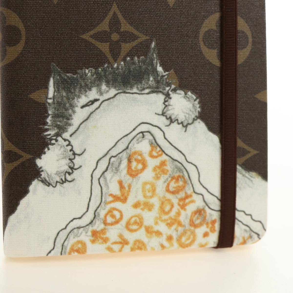 LOUIS VUITTON Catgram Notebook Jane PM Note Cover GI1389 LV Auth 184276M