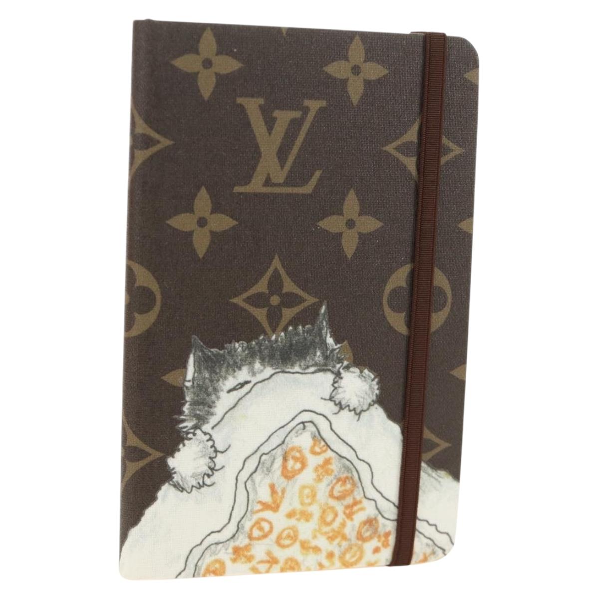 LOUIS VUITTON Catgram Notebook Jane PM Note Cover GI1389 LV Auth 184276M