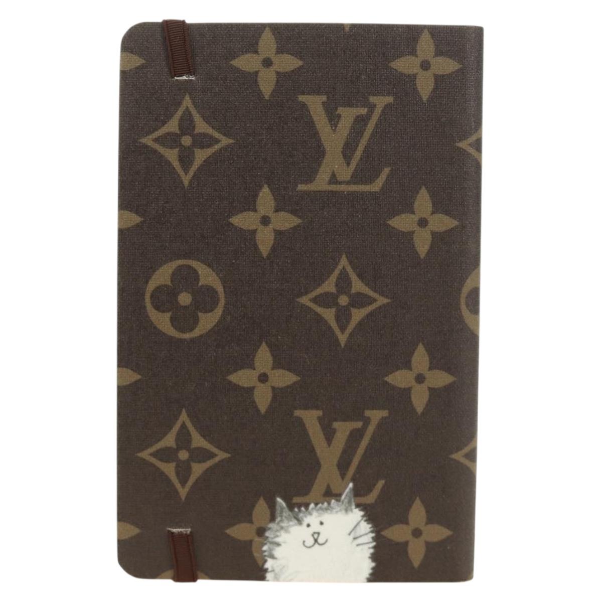 LOUIS VUITTON Catgram Notebook Jane PM Note Cover GI1389 LV Auth 184276M