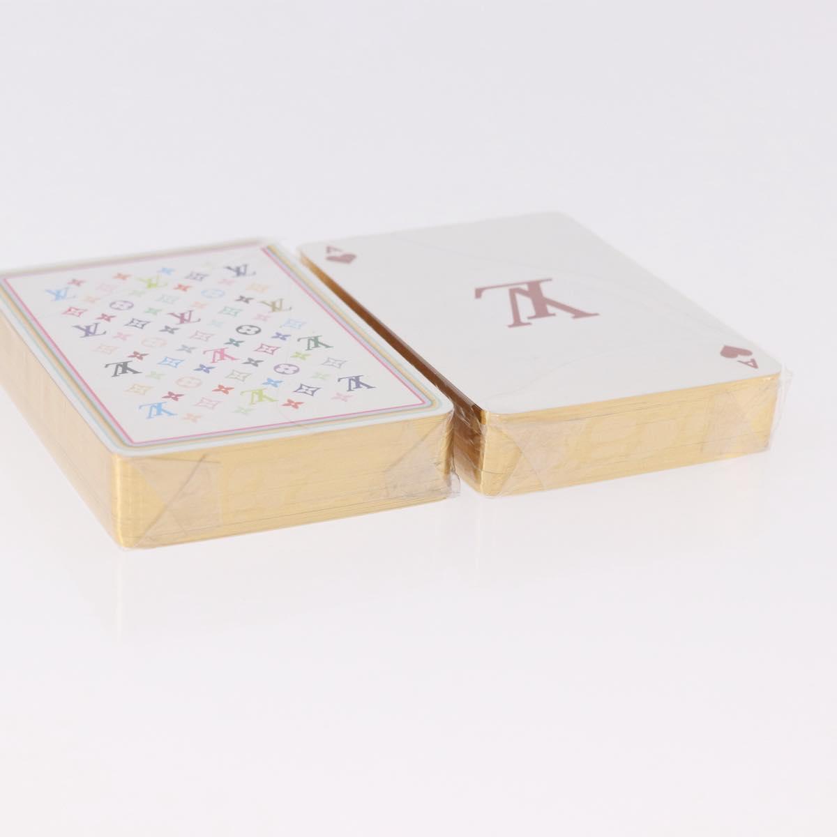 LOUIS VUITTON Multicolor Playing Cards Black White LV Auth 184279M