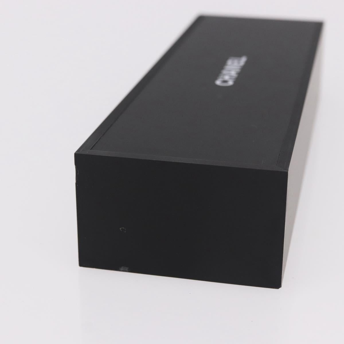 CHANEL Domino plastic Black CC Auth 184280M