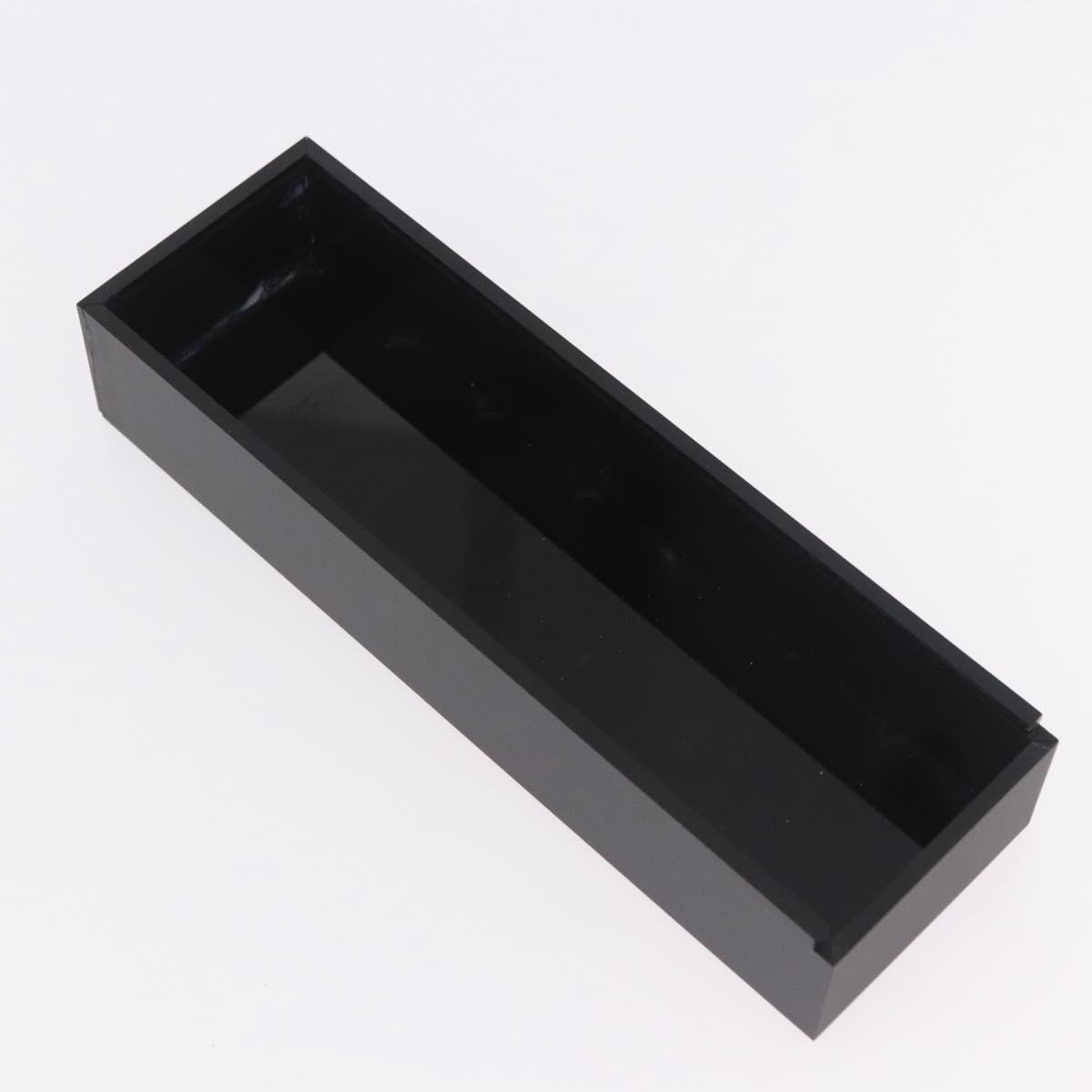 CHANEL Domino plastic Black CC Auth 184280M