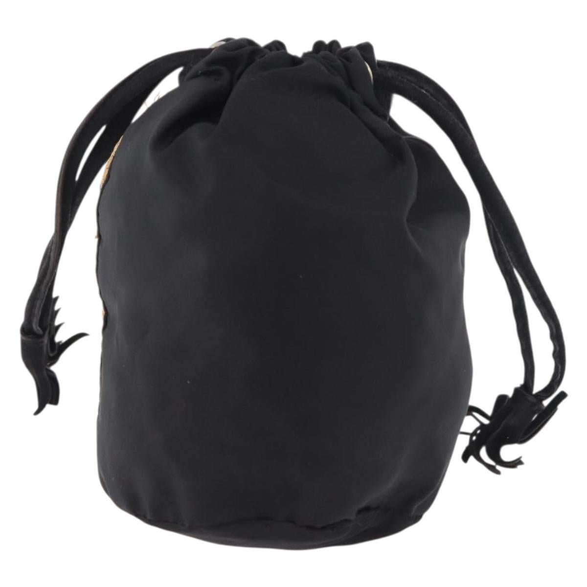 PRADA Purse Pouch Nylon Black Auth 184311