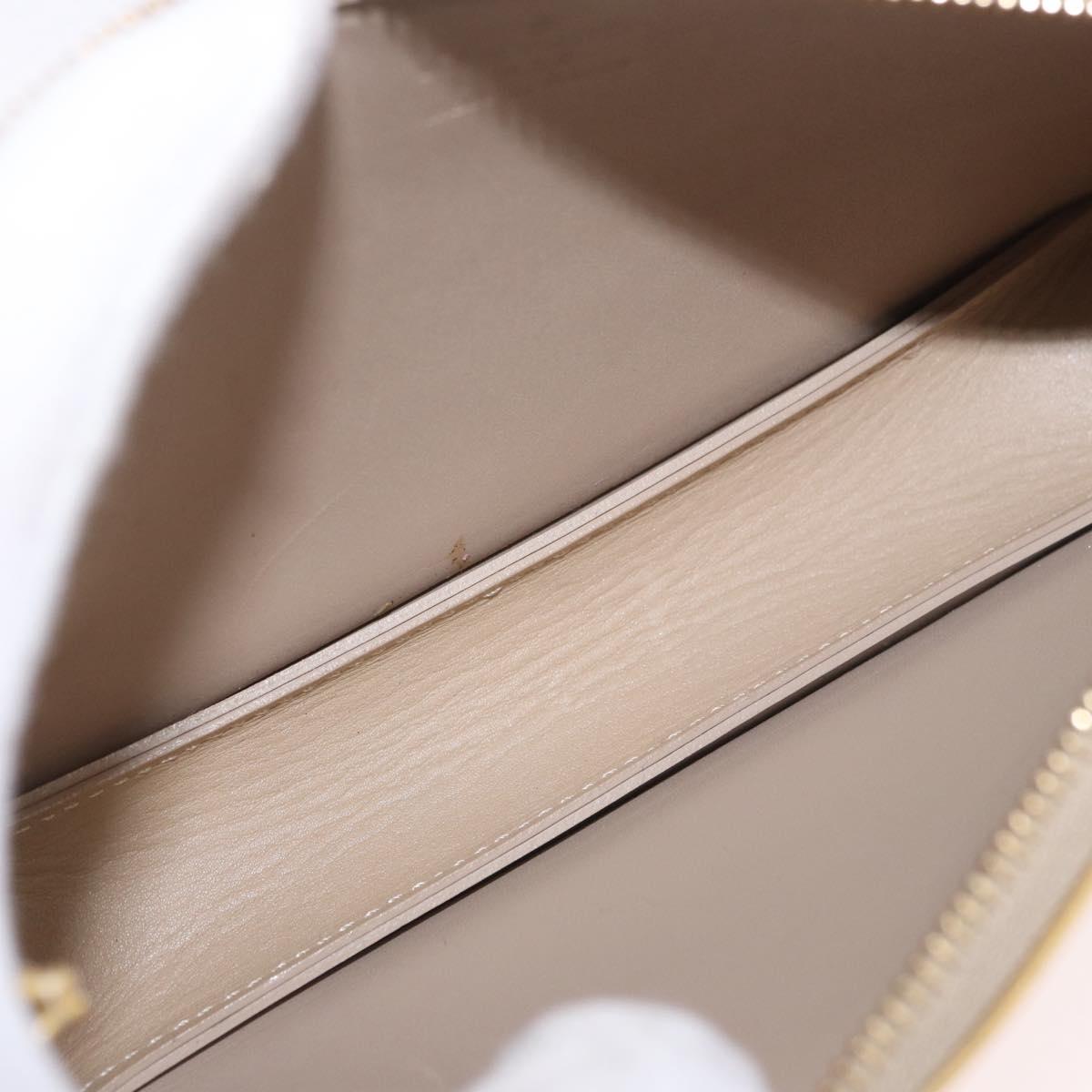 LOUIS VUITTON Monogram Vernis Lexington Pouch Beige M91010 LV Auth 184312