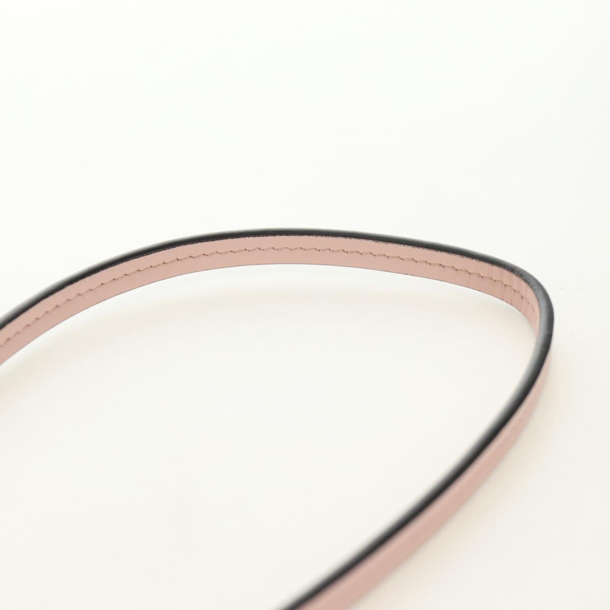 Salvatore Ferragamo Chain Vala Pouch Leather Pink Gold Auth 184316M
