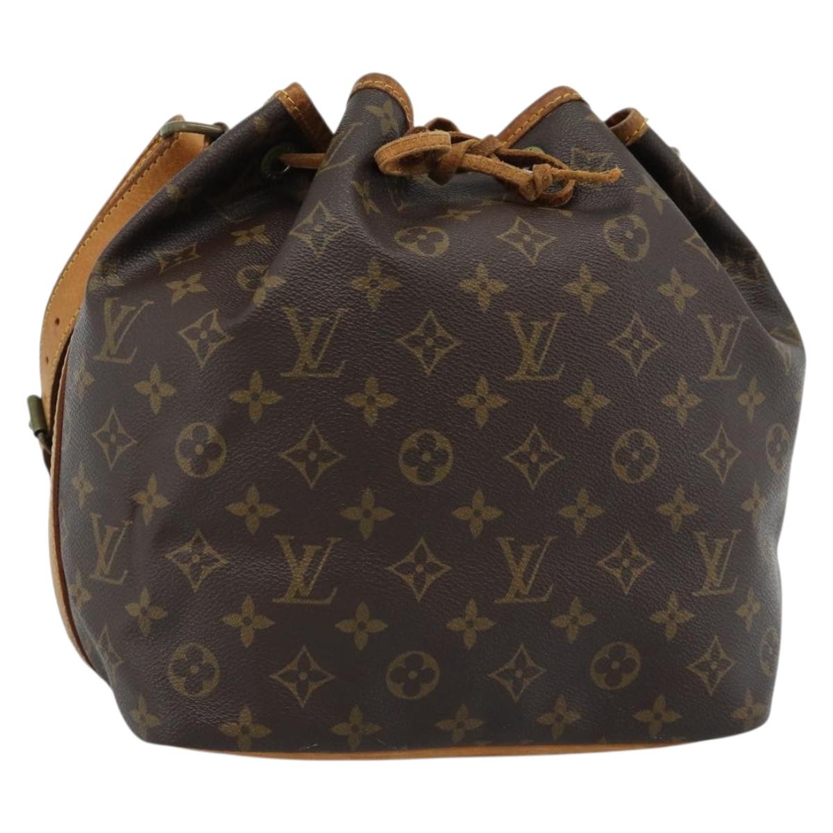 LOUIS VUITTON Monogram Petit Noe Shoulder Bag M42226 LV Auth 184320