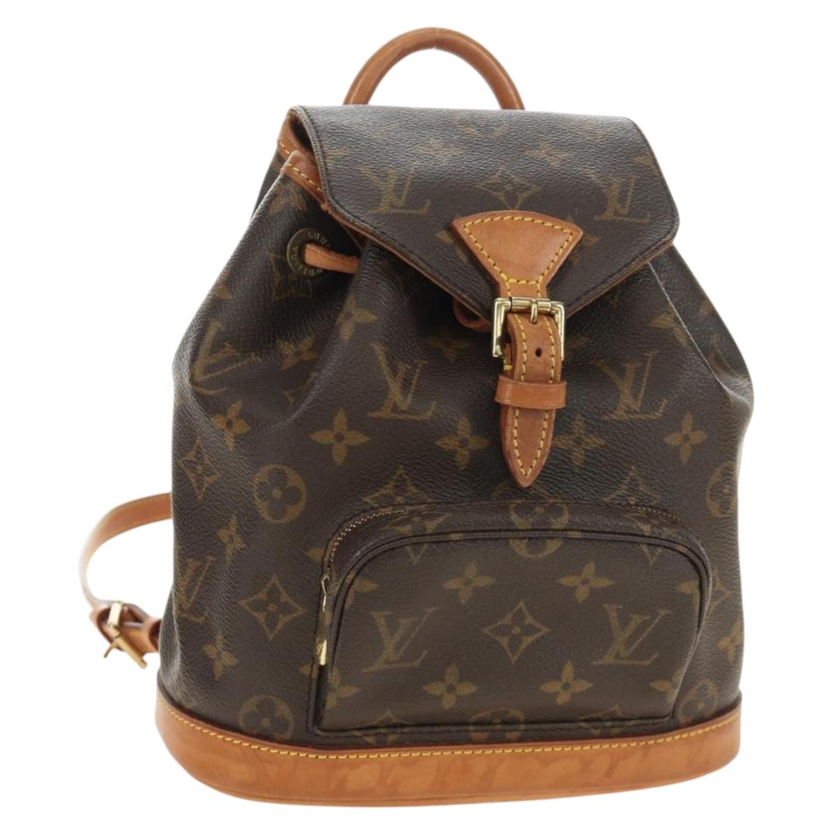 LOUIS VUITTON Monogram Montsouris PM Backpack M51137 LV Auth 184322V
