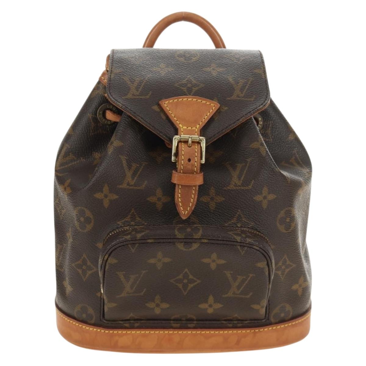 LOUIS VUITTON Monogram Montsouris PM Backpack M51137 LV Auth 184322V
