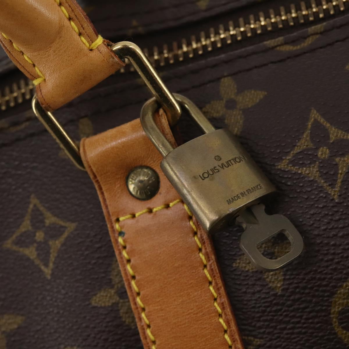 LOUIS VUITTON Monogram Keepall 60 Boston Bag M41422 LV Auth 184326A