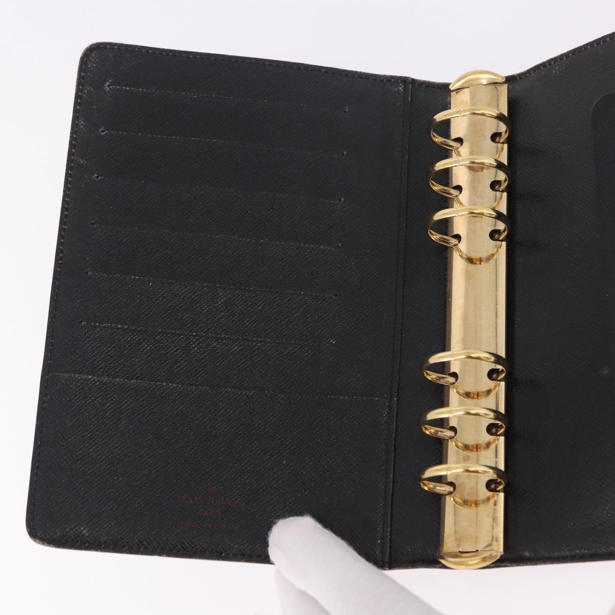 LOUIS VUITTON Epi Agenda MM Day Planner Cover Red R20047 LV Auth 184327