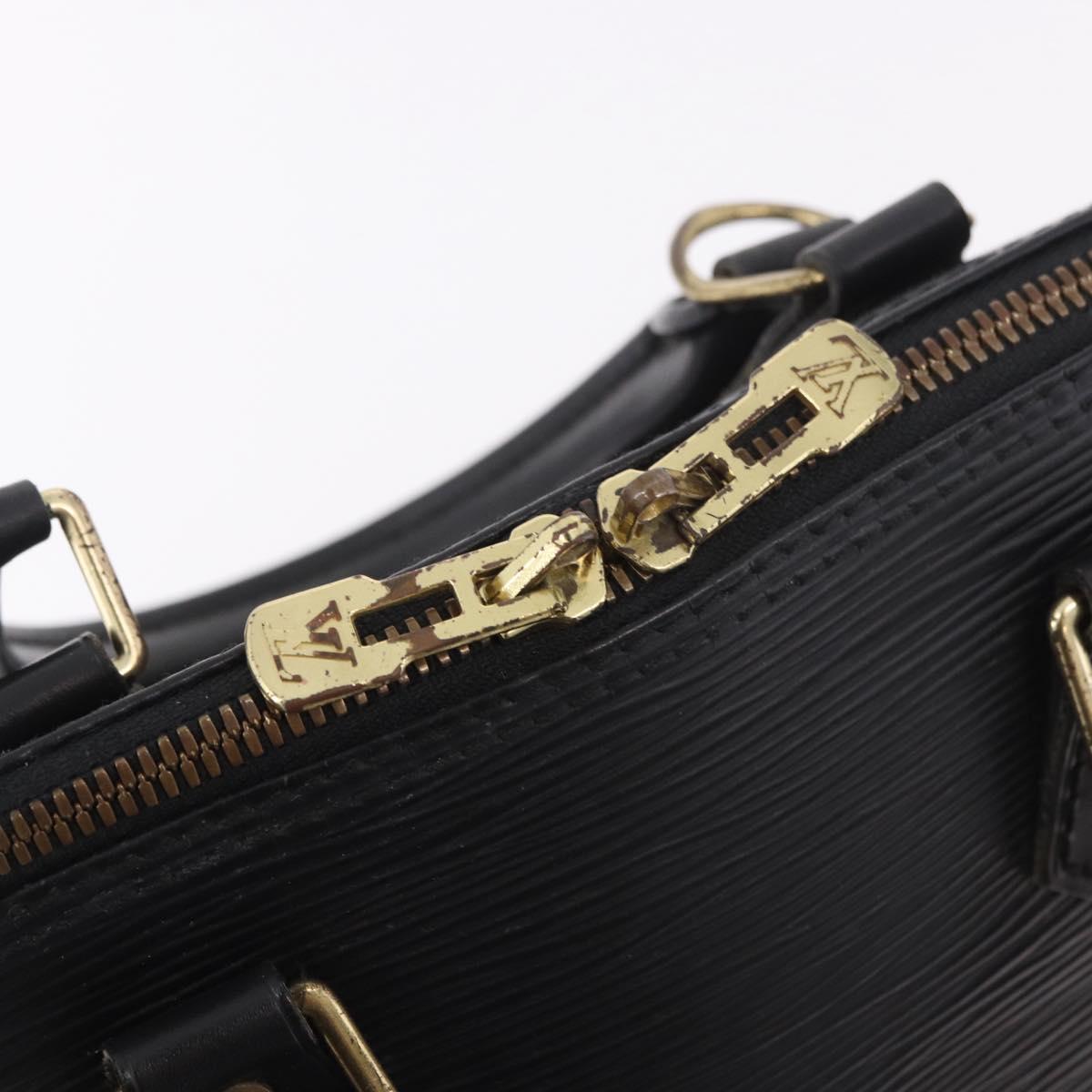 LOUIS VUITTON Epi Alma Hand Bag Noir Black M52142 LV Auth 184331A