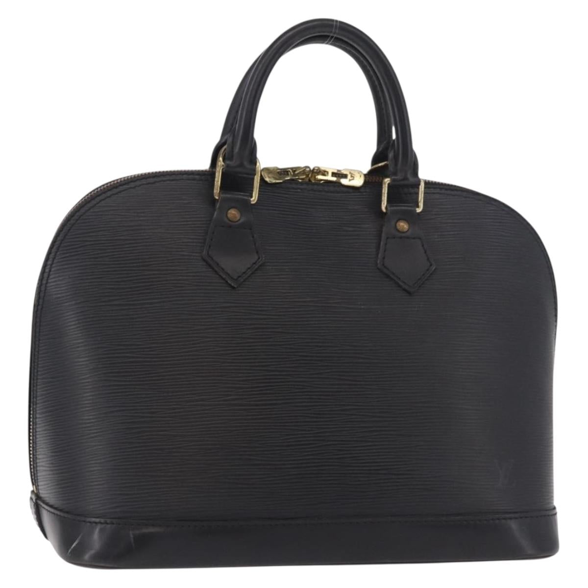 LOUIS VUITTON Epi Alma Hand Bag Noir Black M52142 LV Auth 184331A