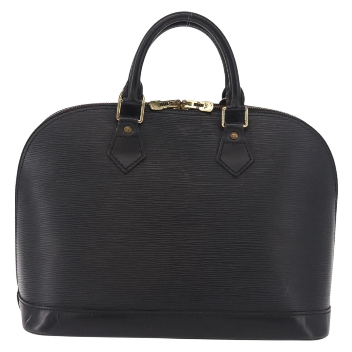 LOUIS VUITTON Epi Alma Hand Bag Noir Black M52142 LV Auth 184331A