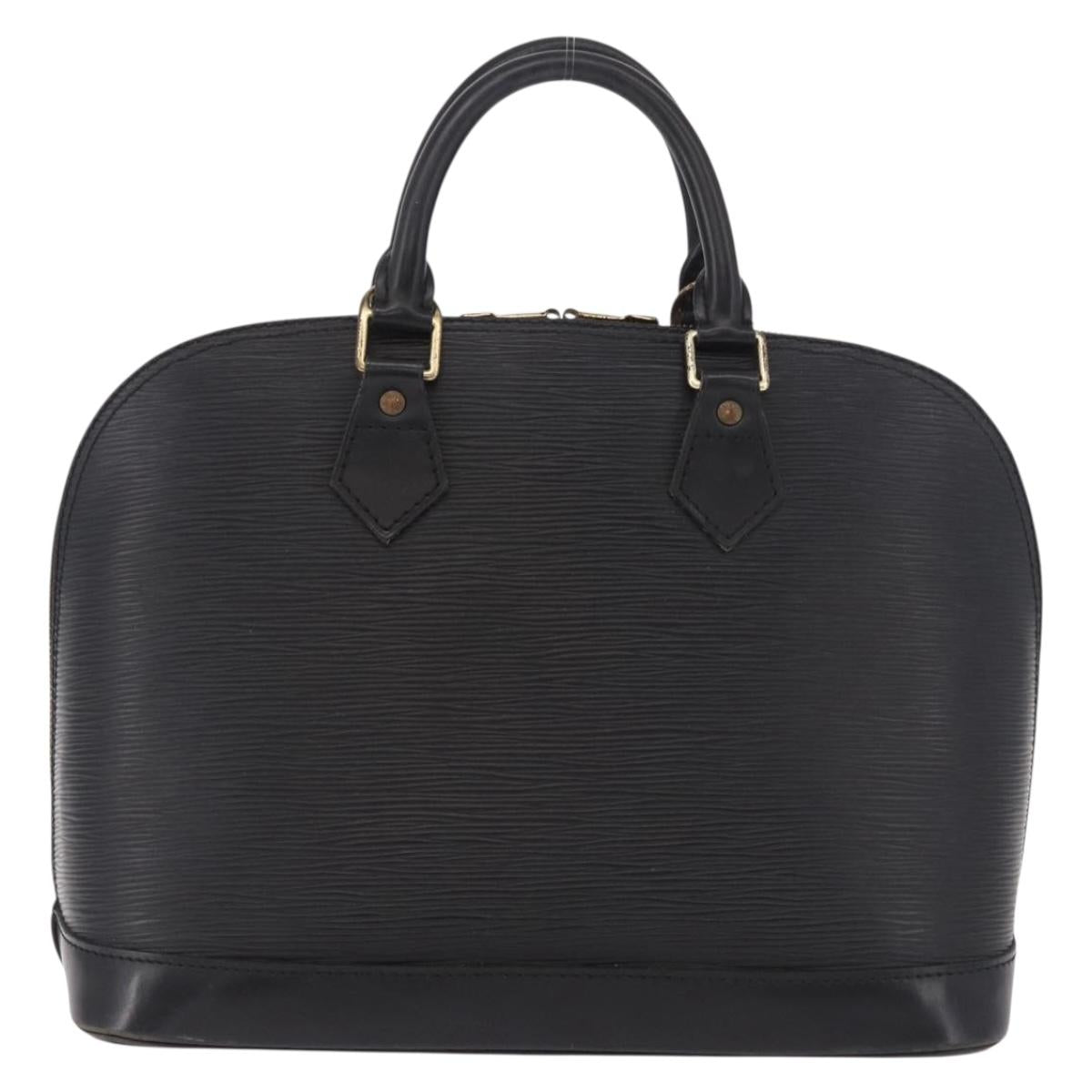 LOUIS VUITTON Epi Alma Hand Bag Noir Black M52142 LV Auth 184331A
