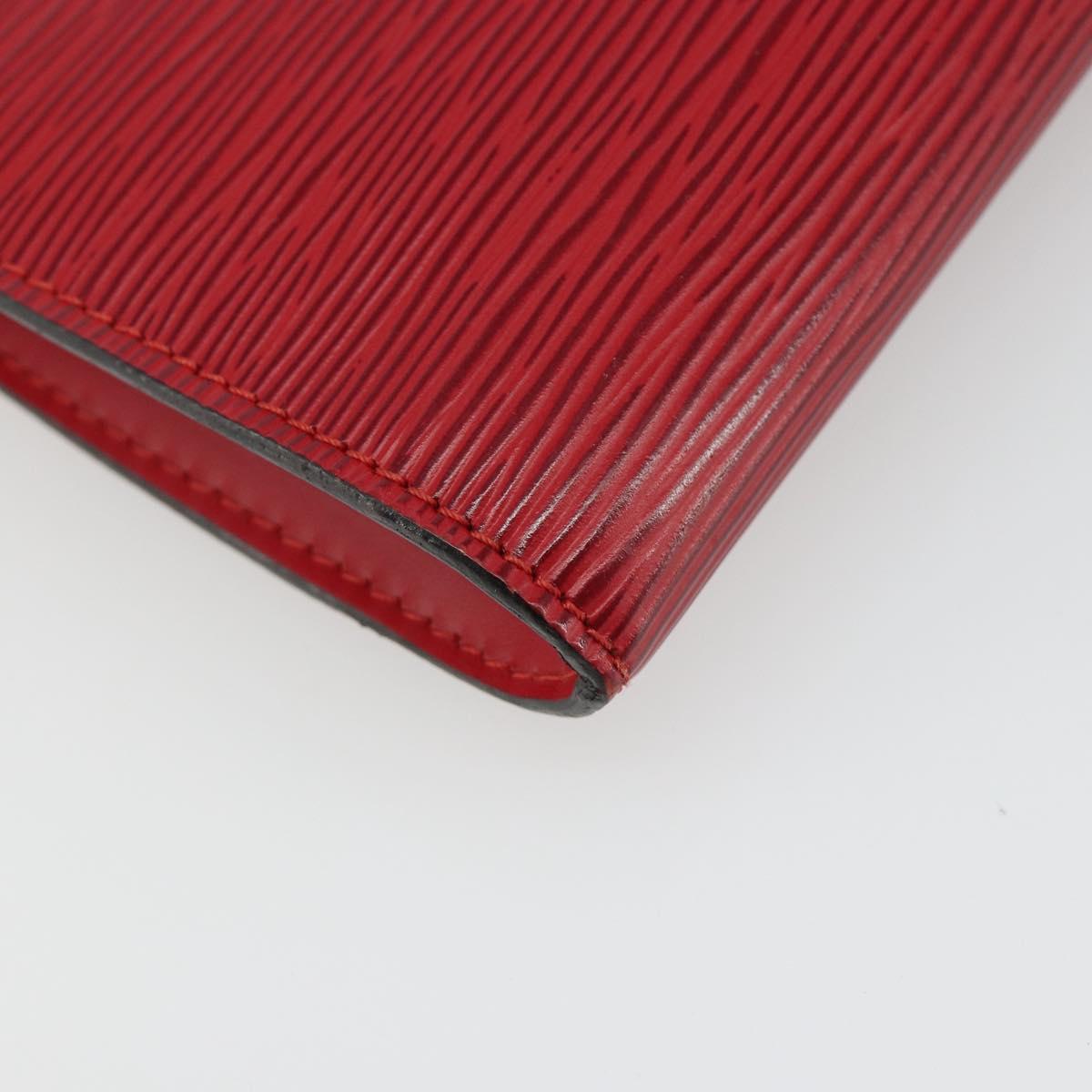 LOUIS VUITTON Epi Pochette Accessoires Pouch Red M52947 LV Auth 184334