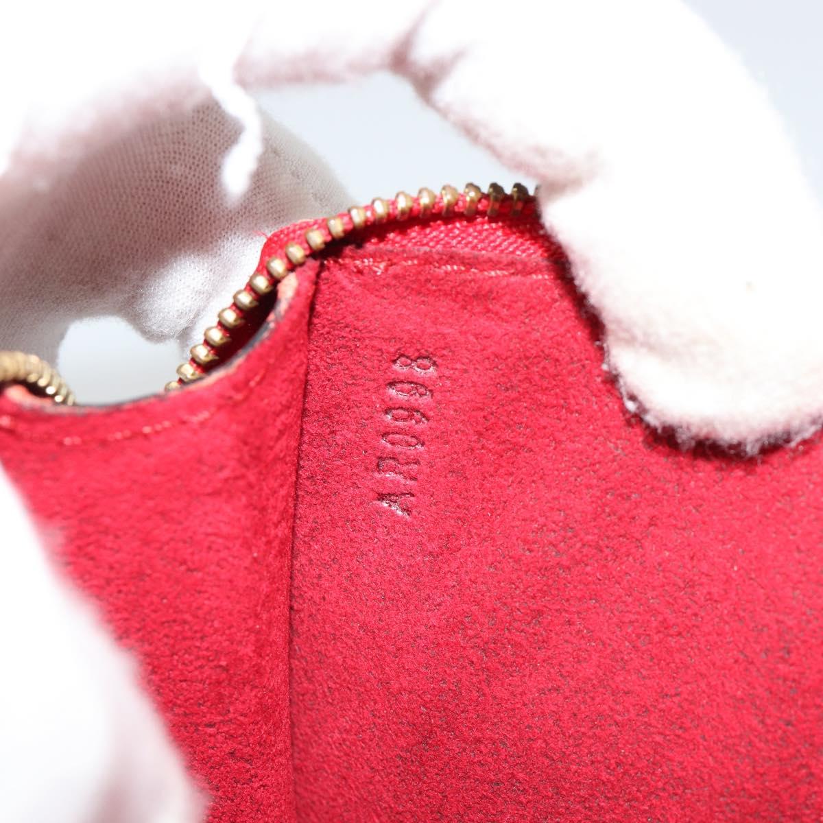 LOUIS VUITTON Epi Pochette Accessoires Pouch Red M52947 LV Auth 184334