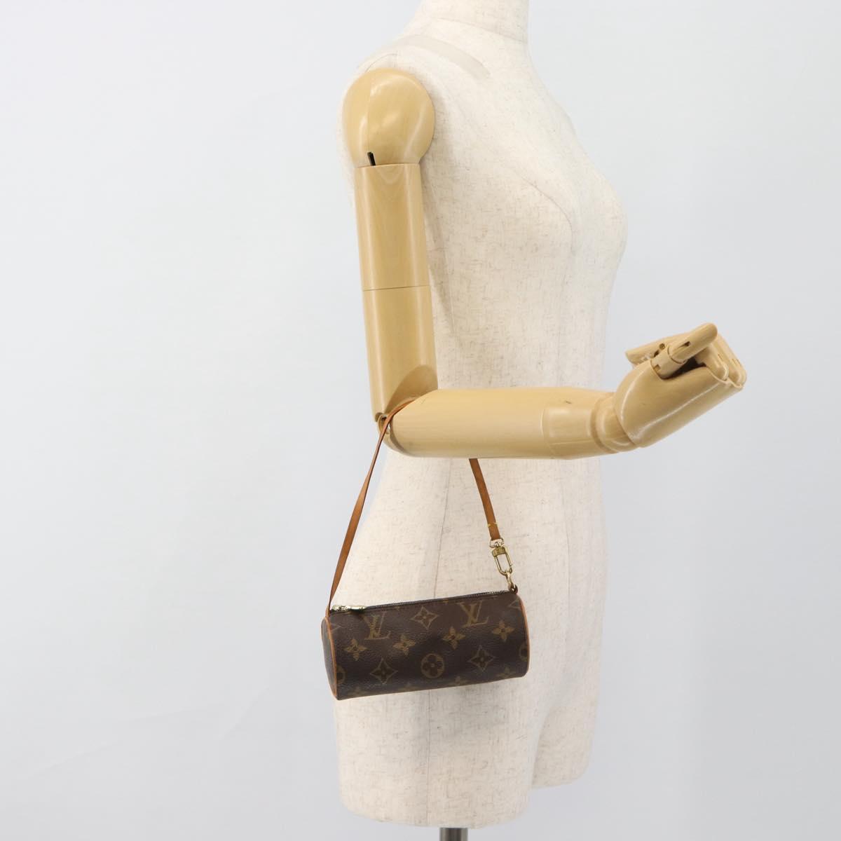 LOUIS VUITTON Monogram Papillon Pouch LV Auth 184343