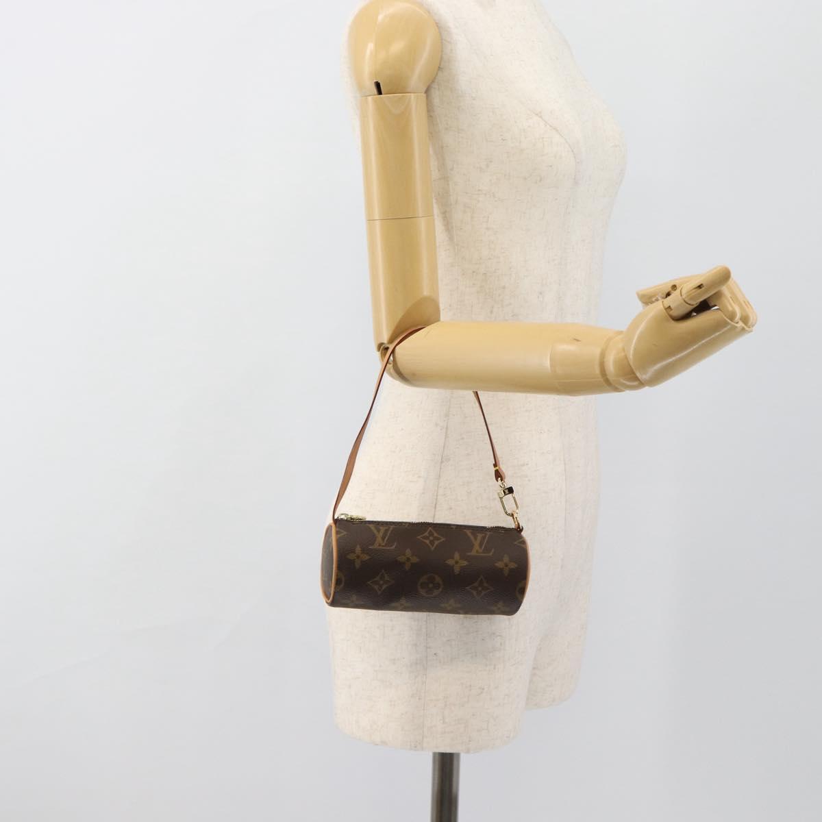 LOUIS VUITTON Monogram Papillon Pouch LV Auth 184345V