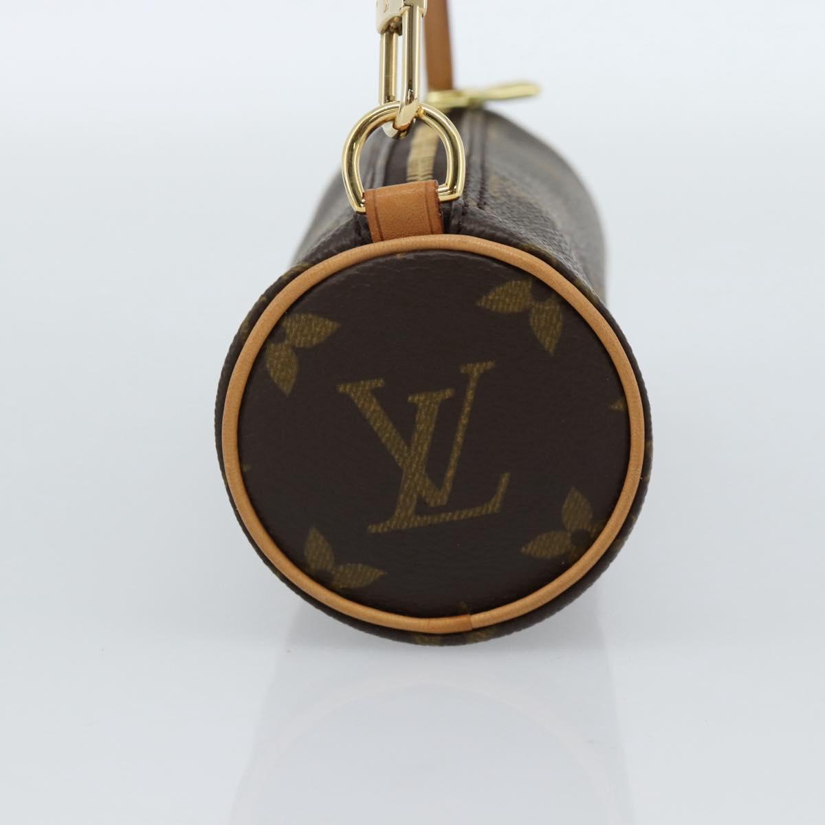 LOUIS VUITTON Monogram Papillon Pouch LV Auth 184345V