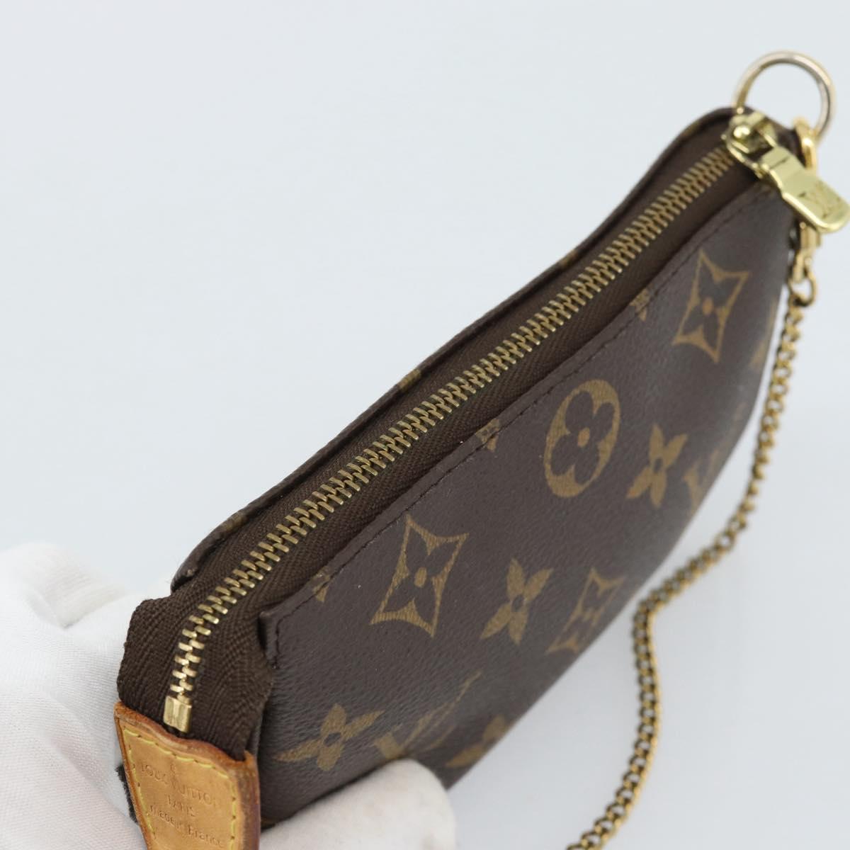 LOUIS VUITTON Monogram Mini Pochette Accessoires Pouch N41667 LV Auth 184348A