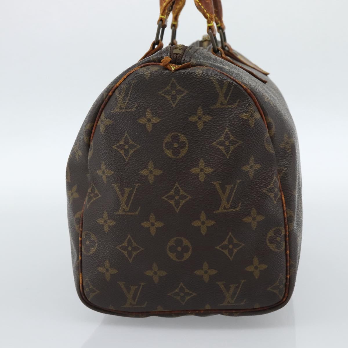 LOUIS VUITTON Monogram Speedy 30 Hand Bag M41526 LV Auth 184356