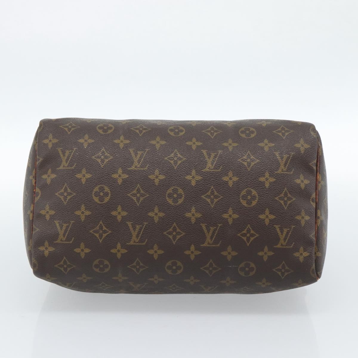 LOUIS VUITTON Monogram Speedy 30 Hand Bag M41526 LV Auth 184356