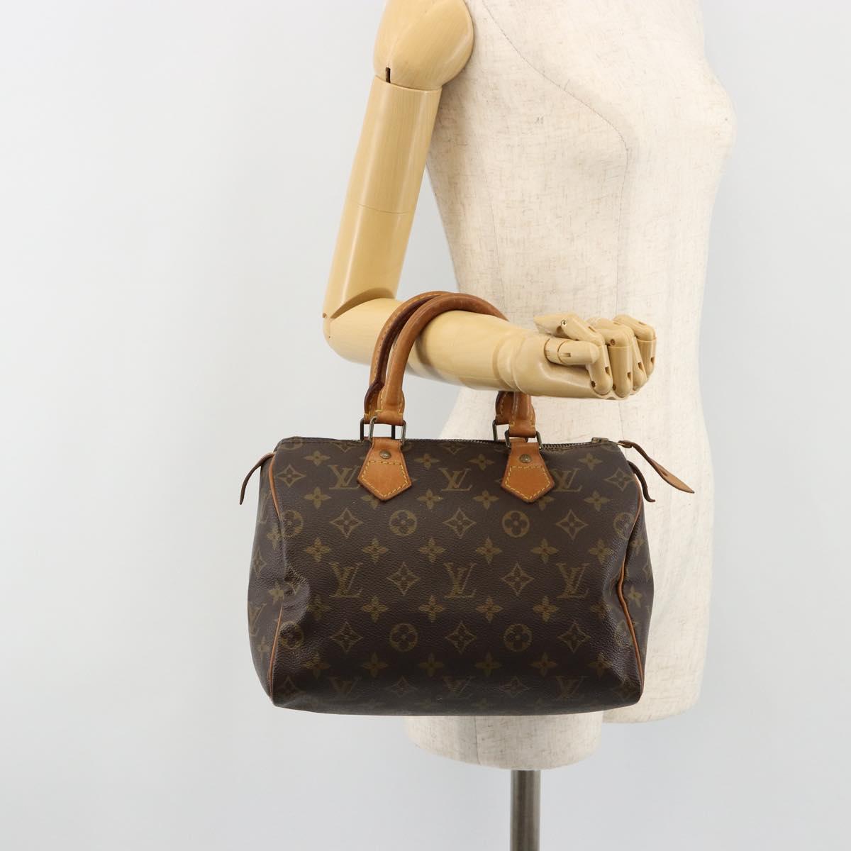 LOUIS VUITTON Monogram Speedy 25 Hand Bag M41528 LV Auth 184357A