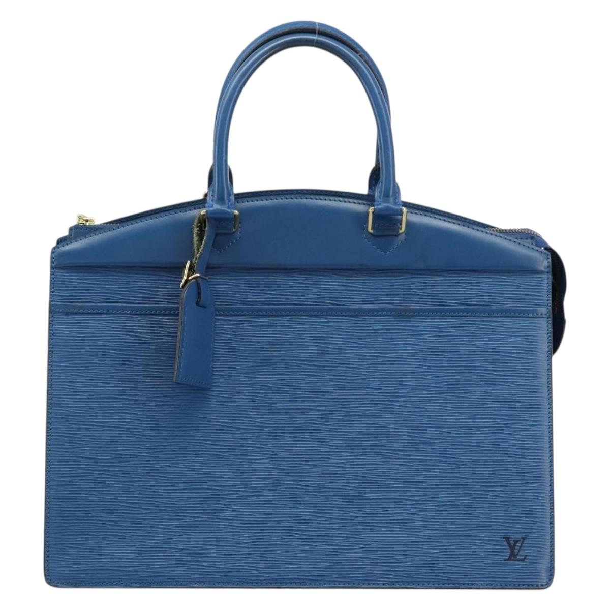 LOUIS VUITTON Epi Riviera Hand Bag Blue M48185 LV Auth 184363