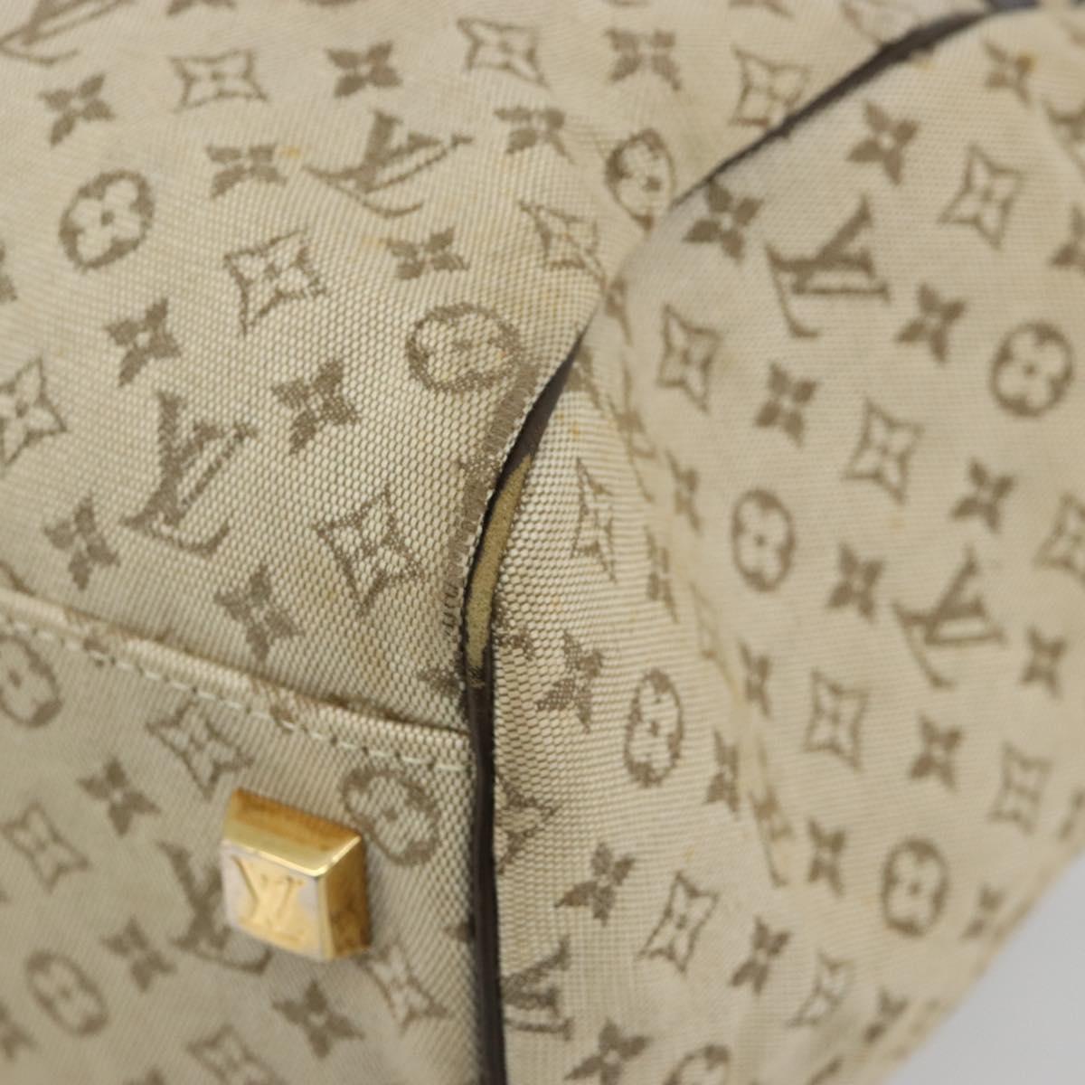 LOUIS VUITTON Monogram Mini Josephine PM Hand Bag Khaki M92215 LV Auth 184371