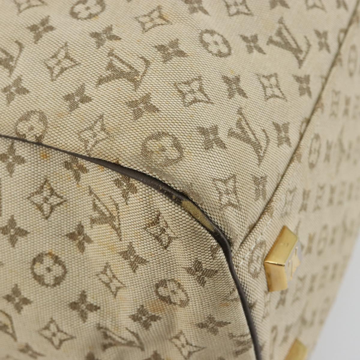 LOUIS VUITTON Monogram Mini Josephine PM Hand Bag Khaki M92215 LV Auth 184371