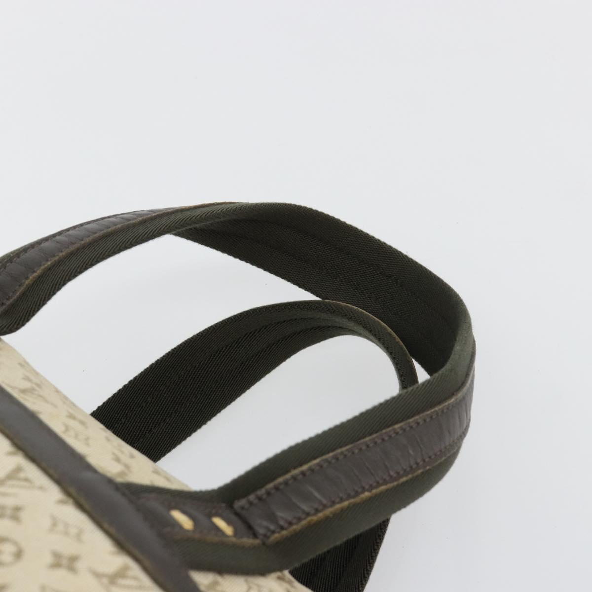LOUIS VUITTON Monogram Mini Josephine PM Hand Bag Khaki M92215 LV Auth 184371