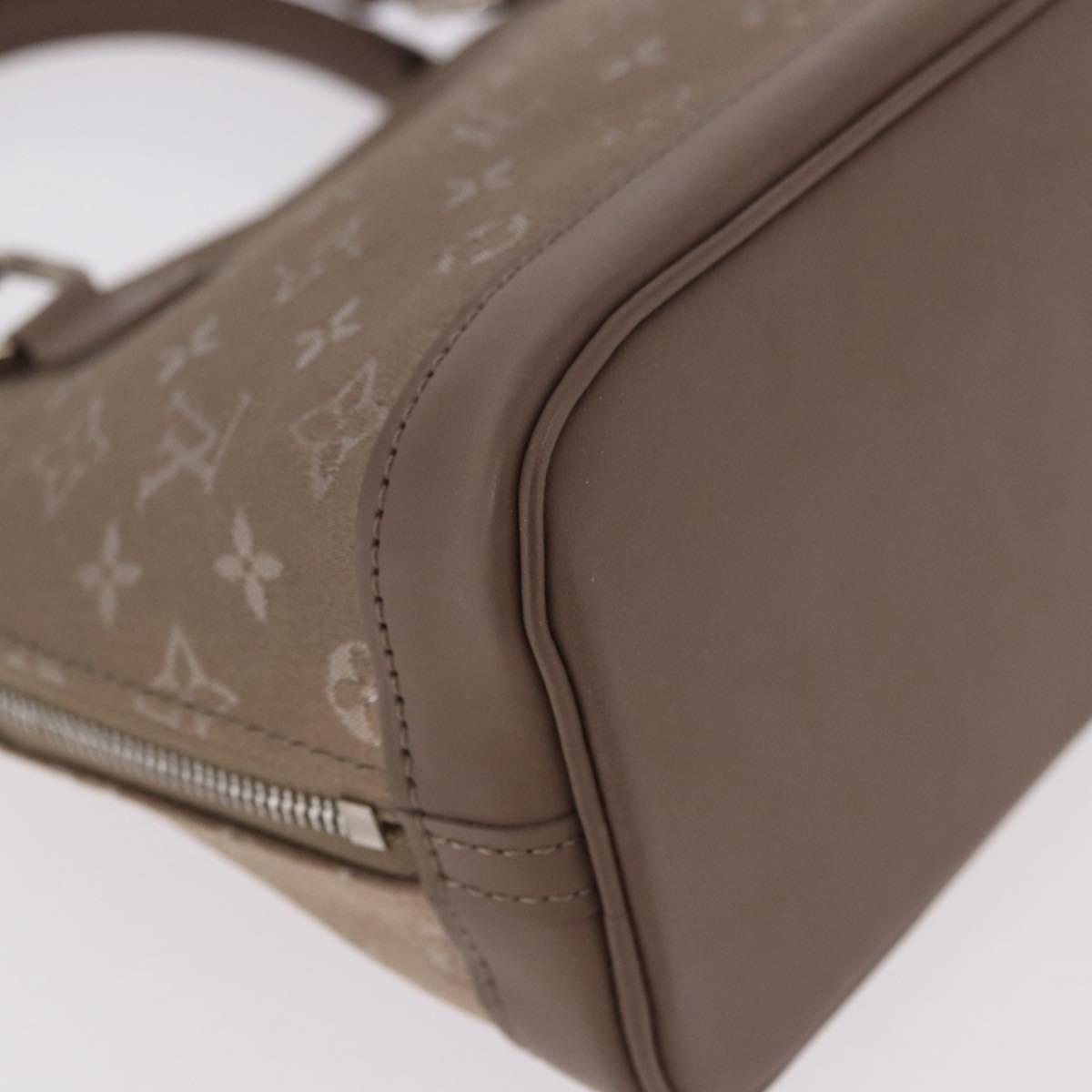 LOUIS VUITTON Monogram Satin Little Alma Hand Bag Gray M92147 LV Auth 184372