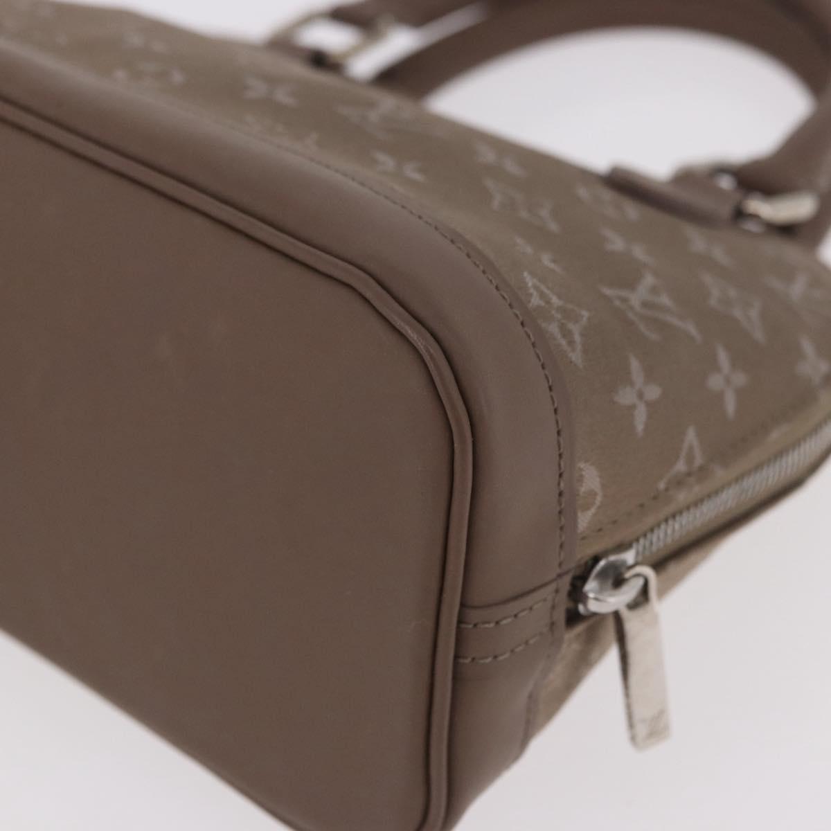 LOUIS VUITTON Monogram Satin Little Alma Hand Bag Gray M92147 LV Auth 184372