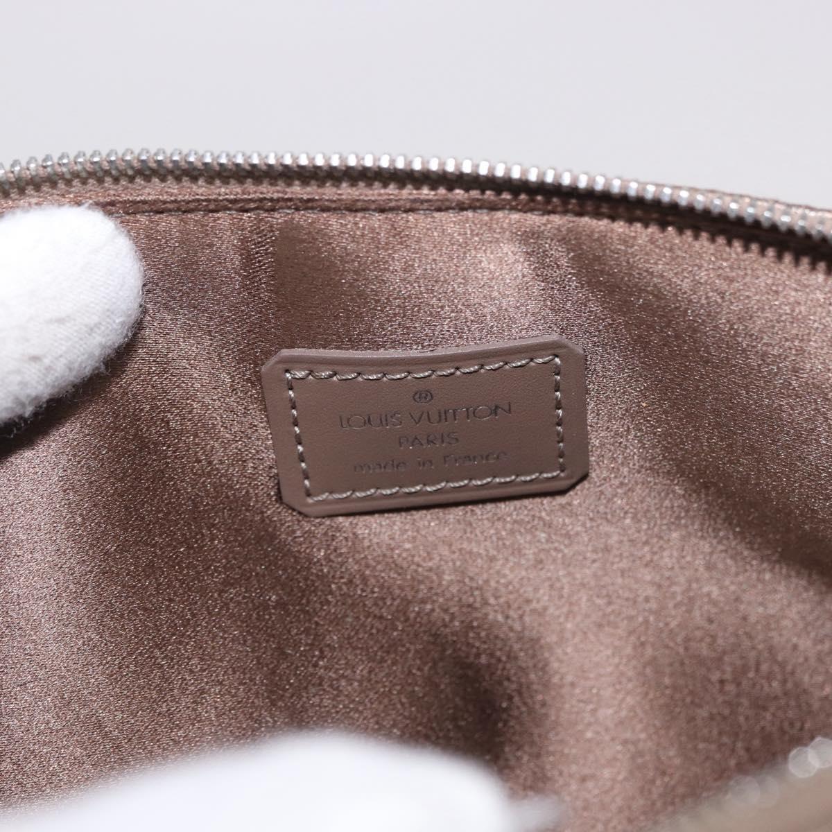LOUIS VUITTON Monogram Satin Little Alma Hand Bag Gray M92147 LV Auth 184372