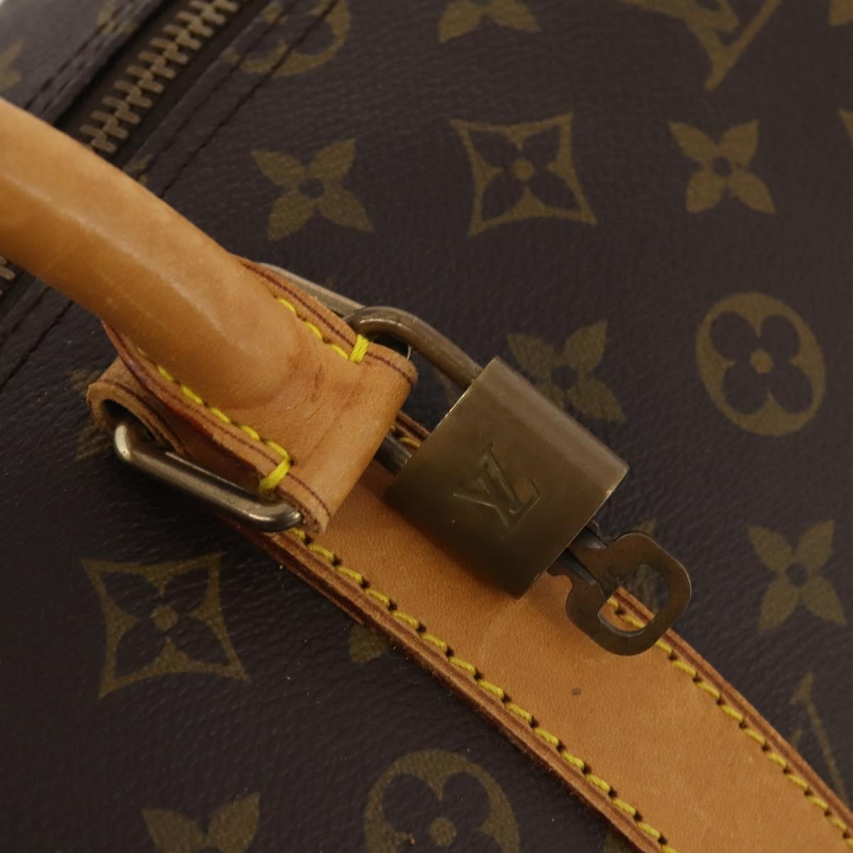 LOUIS VUITTON Monogram Keepall Bandouliere 55 Boston Bag M41414 LV Auth 184377